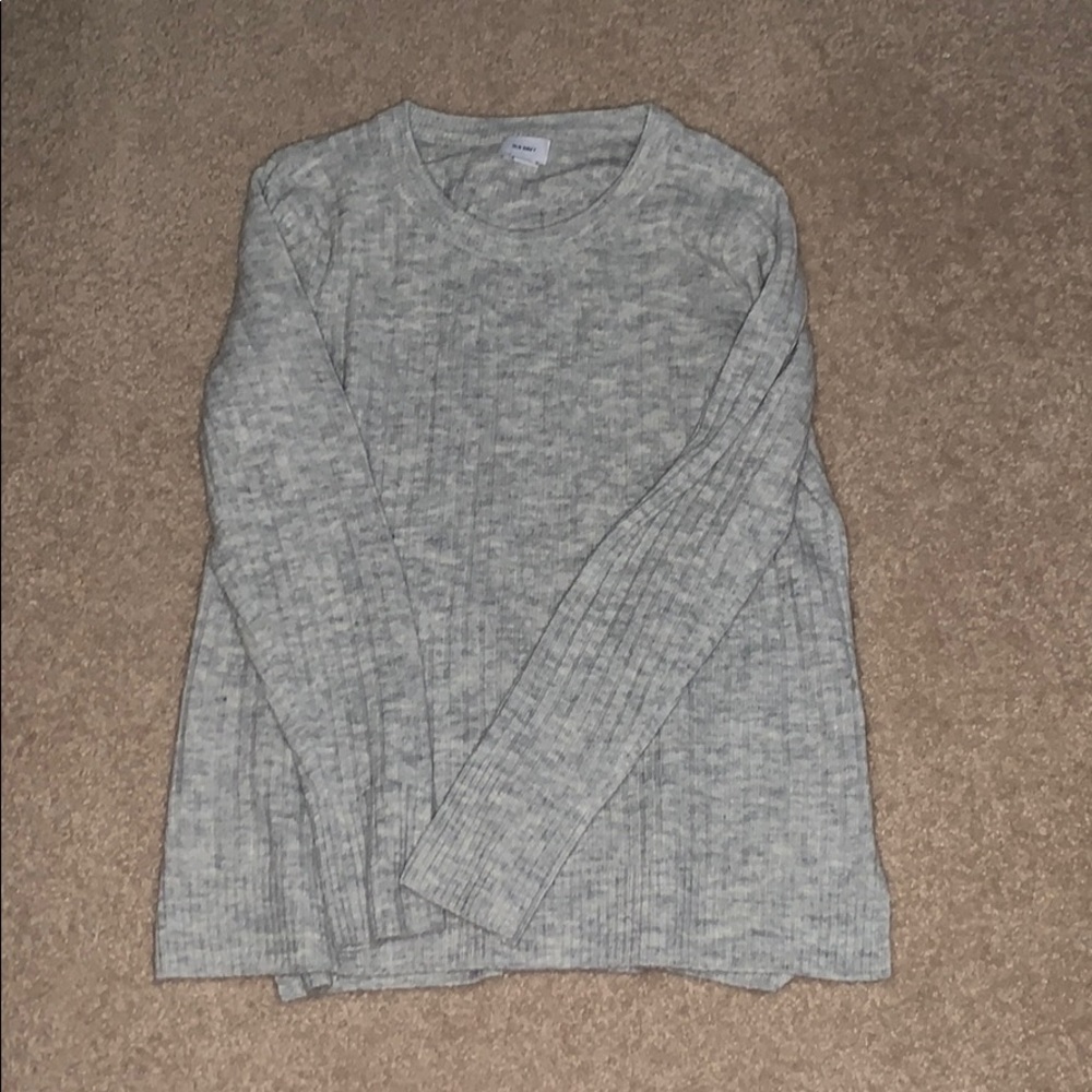 old navy grey sweater